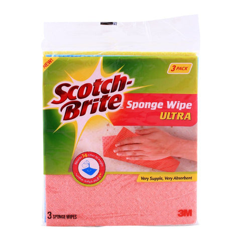 Scotch Brite Sponge Wipe Ultra 3Pcs