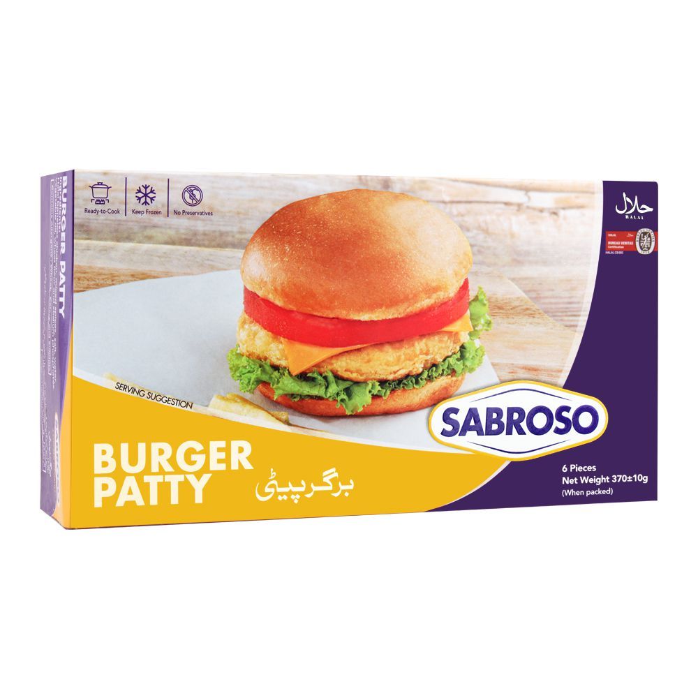 Sabroso Burger Patty 370g