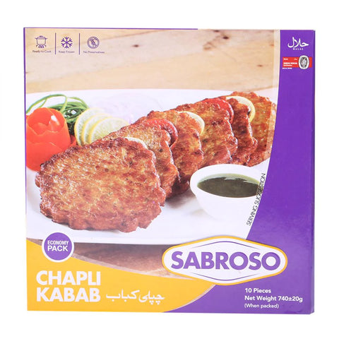Sabroso Chapli Kabab 740g 10Pcs