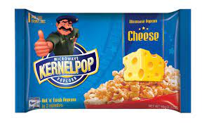 Kernel Pop Microwave PopCorn Cheese 4X90g