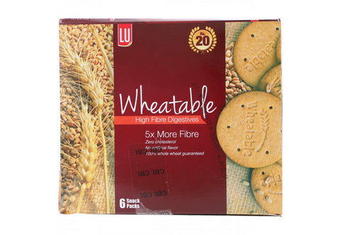 LU Wheatable High FiberDigestives 6SnackPacks