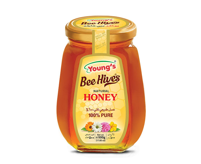 Young's Bee Hives Natural Honey 500g