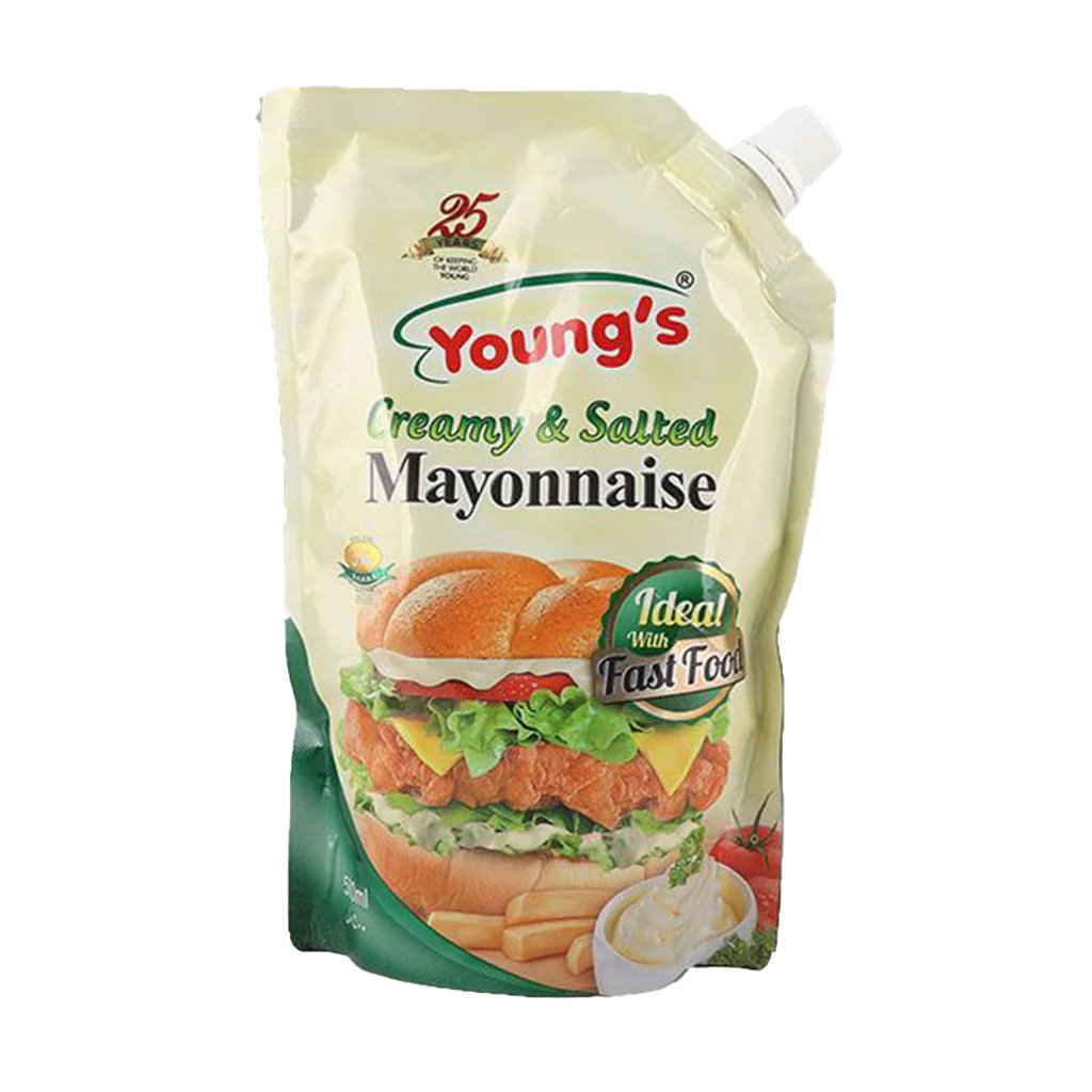 Youngs Creamy & Salted Mayonnaise 1Ltr