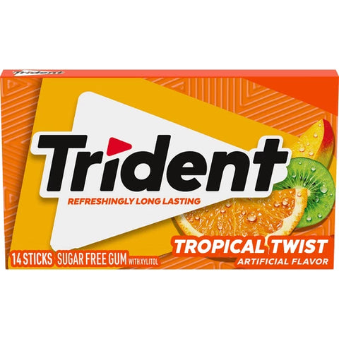 Trident Sugar Free Gum 14Sticks